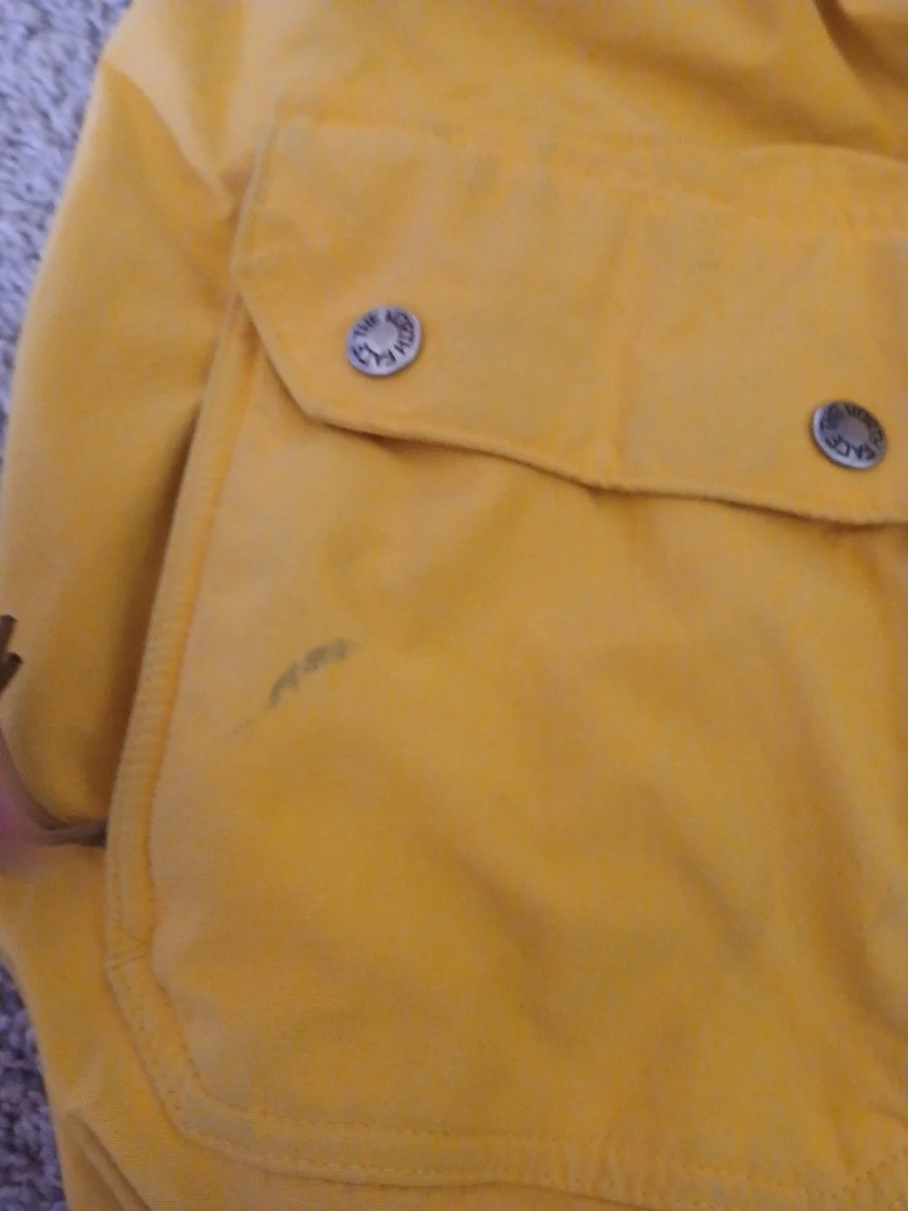 The North Face Men's Two-Tone Yellow/Tan Hooded Jacket